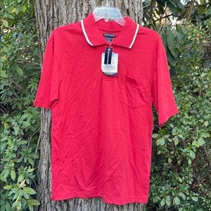 NWT Knights Bridge Cool Plus Fiber Moisture Management Quick Dry Red Polo Shirt